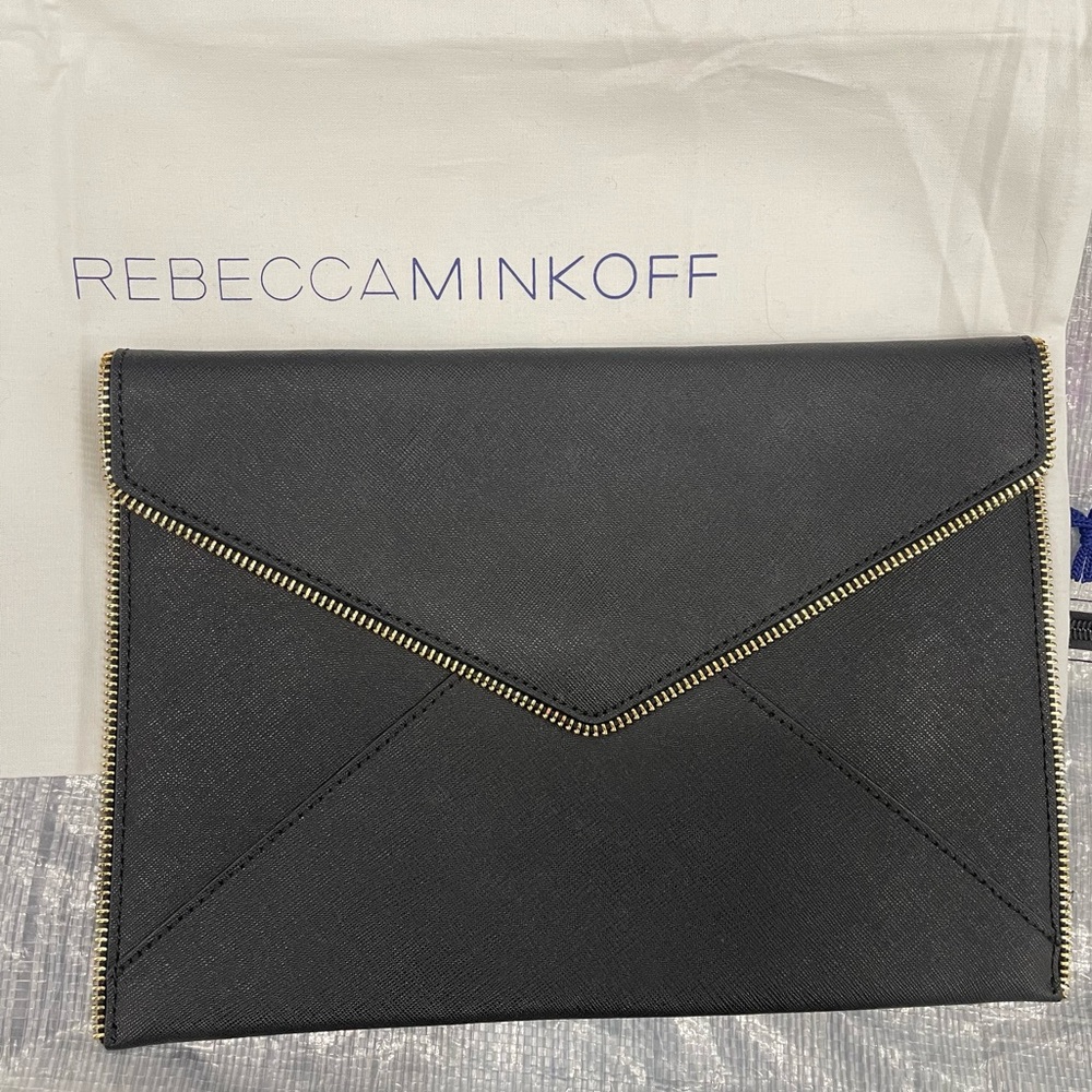 Rebecca Minkoff Black Leo Clutch